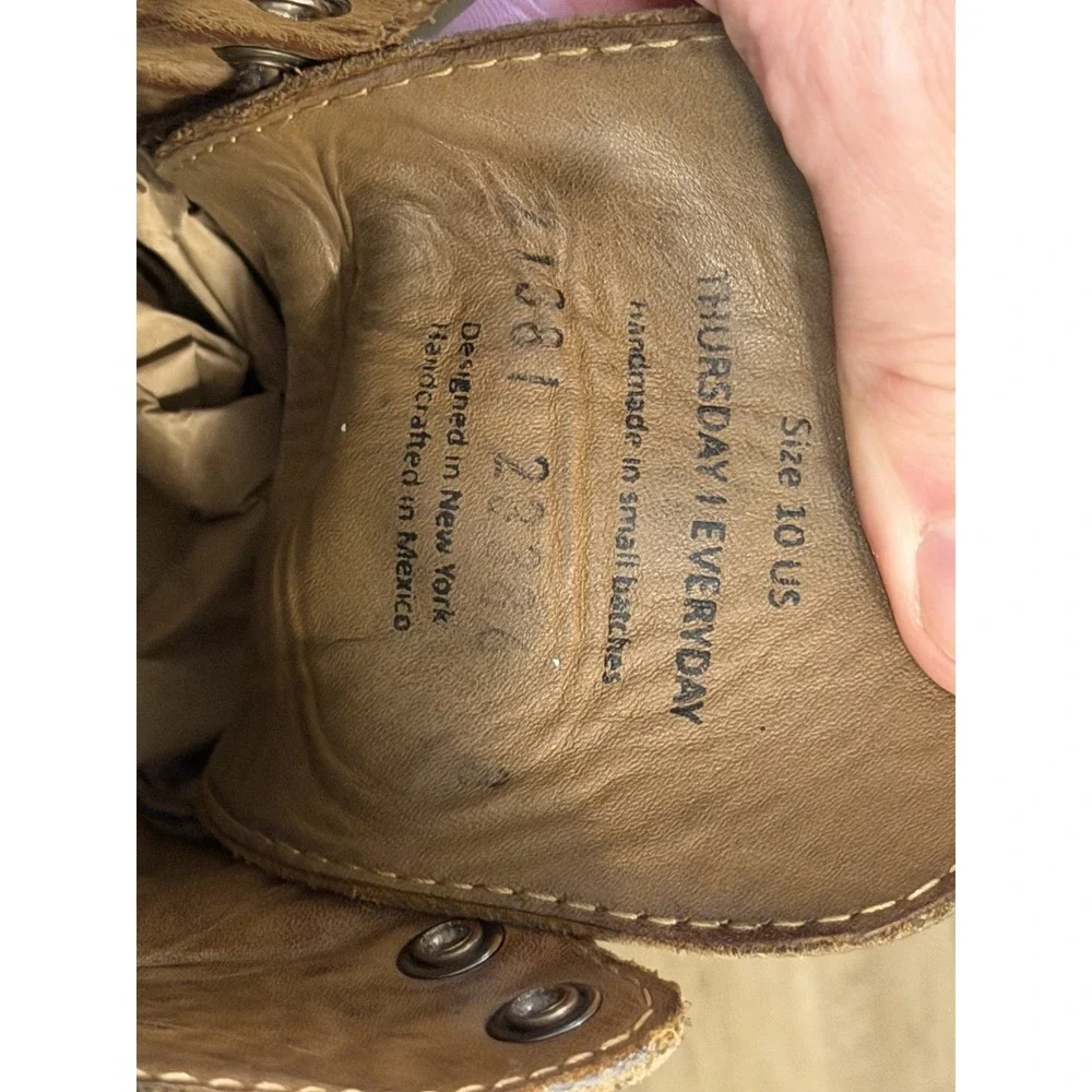Thursday Boot Co. Brown Vibram Sole Captain Boot Size 10